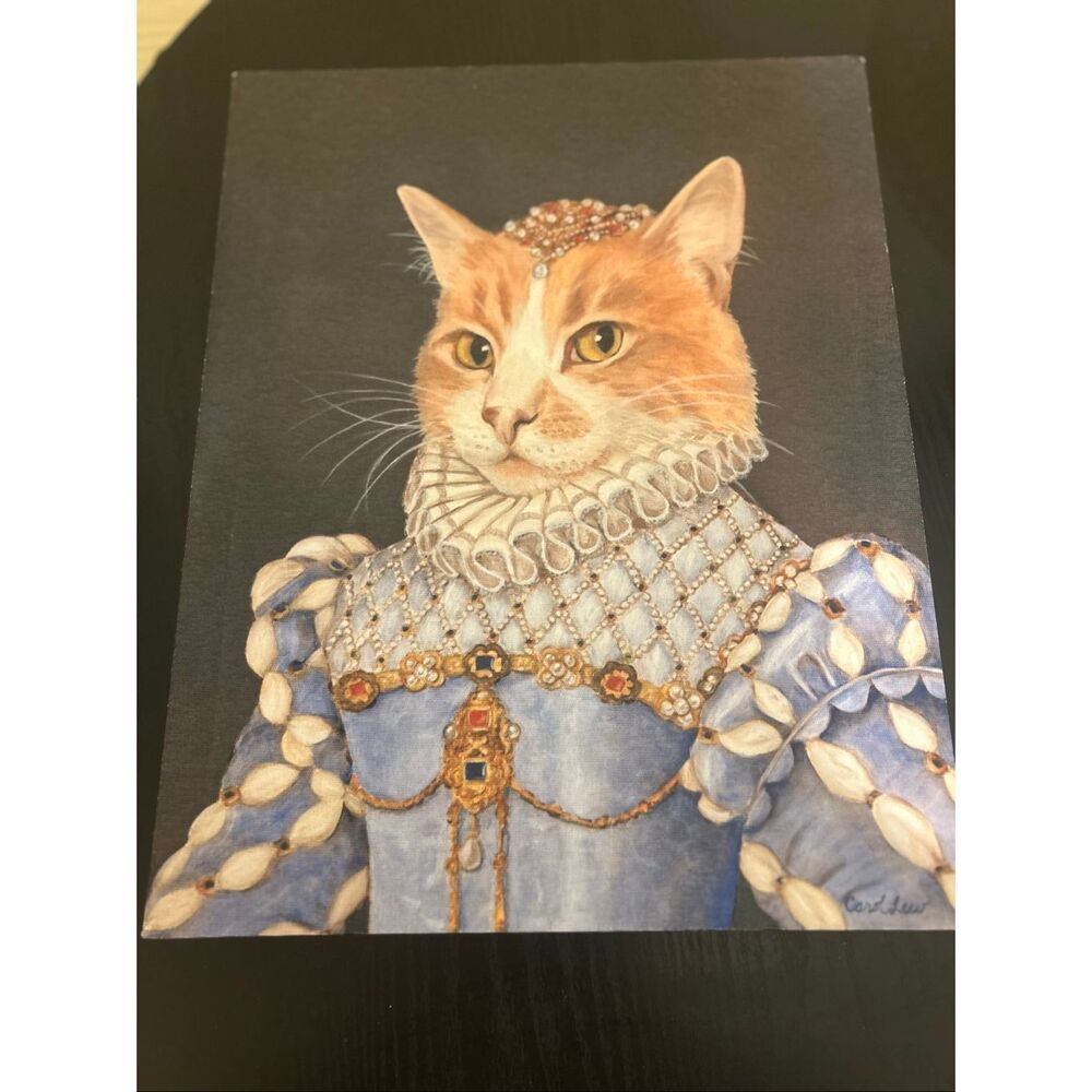 Art in Motion Cat as Queen Elizabeth Wall Art